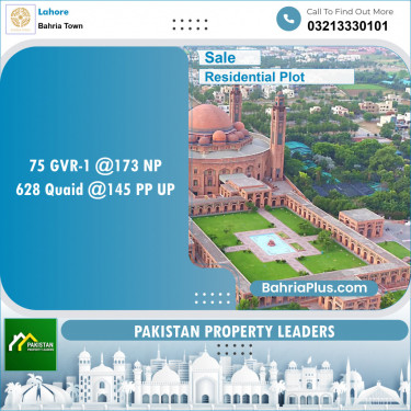 Residential Plot for Sale in Bahria Town, Lahore - (BP-134887)
