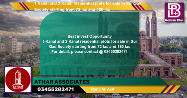 Residential Plot for Sale in Bahria Town, Lahore - (BP-134993)