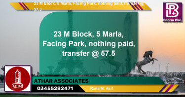 Residential Plot for Sale in Phase 2 - M Block -  Bahria Orchard, Lahore - (BP-134999)