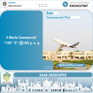 Commercial Plot for Sale in Bahria Orchard, Lahore - (BP-135060)