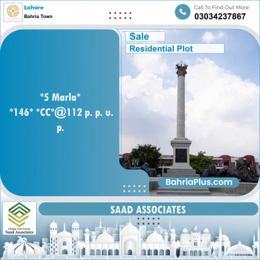 Residential Plot for Sale in Bahria Town, Lahore - (BP-135061)