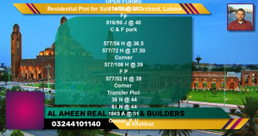 Residential Plot for Sale in Bahria Orchard, Lahore - (BP-135077)