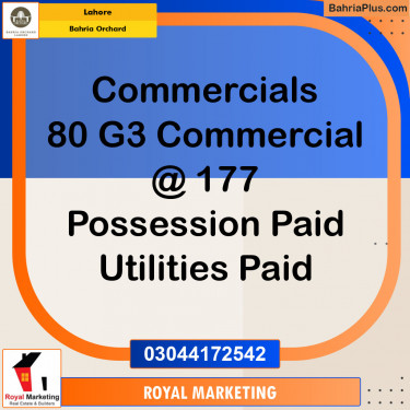 Commercial Plot for Sale in Bahria Orchard, Lahore - (BP-135191)