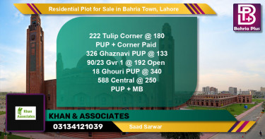 Residential Plot for Sale in Bahria Town, Lahore - (BP-135204)