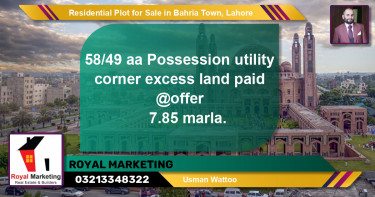 Residential Plot for Sale in Bahria Town, Lahore - (BP-135347)