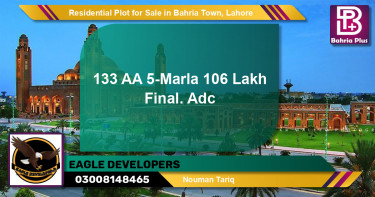 Residential Plot for Sale in Bahria Town, Lahore - (BP-135391)