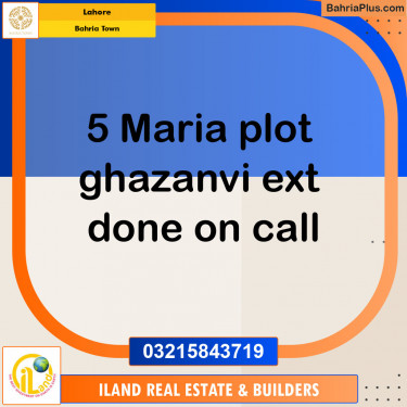 Residential Plot for Sale in Bahria Town, Lahore - (BP-135501)