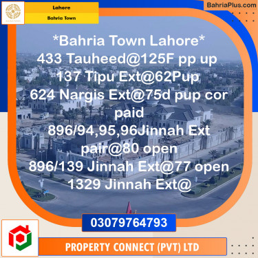 Residential Plot for Sale in Bahria Town, Lahore - (BP-135547)