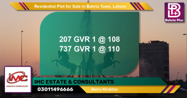 Residential Plot for Sale in Golf Phase 1 -  Bahria Town, Lahore - (BP-135548)