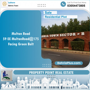 Residential Plot for Sale in Bahria Town, Lahore - (BP-135560)