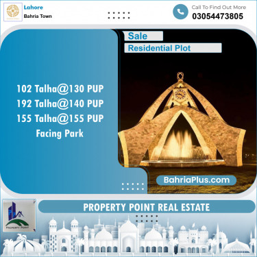 Residential Plot for Sale in Bahria Town, Lahore - (BP-135565)
