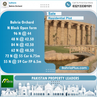 Residential Plot for Sale in Bahria Orchard, Lahore - (BP-135620)