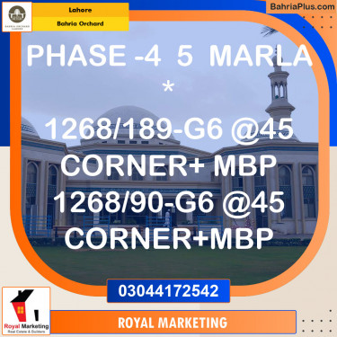 Residential Plot for Sale in Bahria Orchard, Lahore - (BP-135639)