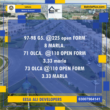 Commercial Plot for Sale in Bahria Orchard, Lahore - (BP-135687)