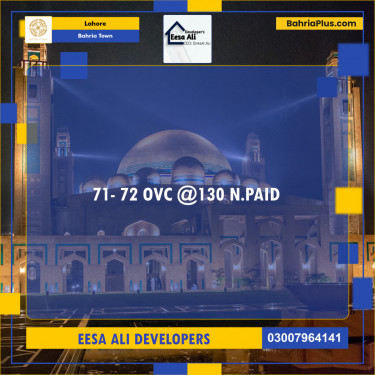 Residential Plot for Sale in Bahria Town, Lahore - (BP-135690)