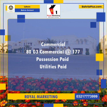 Commercial Plot for Sale in Bahria Orchard, Lahore - (BP-135717)