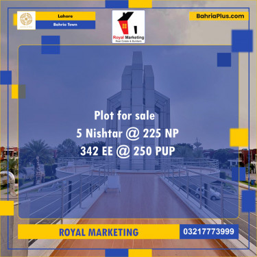 Residential Plot for Sale in Bahria Town, Lahore - (BP-135753)