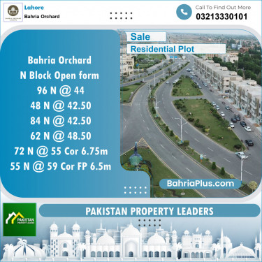 Residential Plot for Sale in Bahria Orchard, Lahore - (BP-135786)