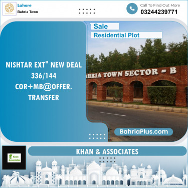 Residential Plot for Sale in Bahria Town, Lahore - (BP-135829)