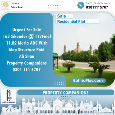 Residential Plot for Sale in Bahria Town, Lahore - (BP-135857)