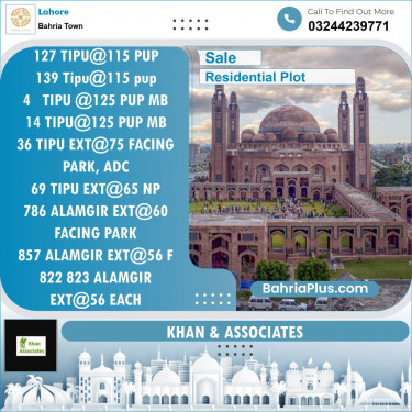 Residential Plot for Sale in Bahria Town, Lahore - (BP-135877)