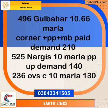 Residential Plot for Sale in Bahria Town, Lahore - (BP-135918)