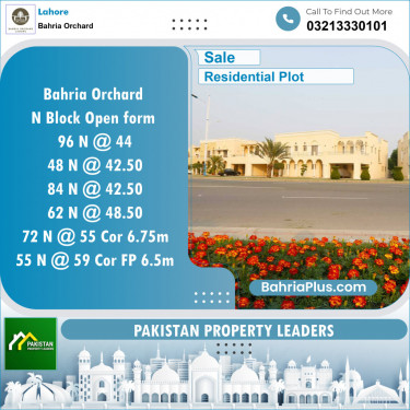 Residential Plot for Sale in Bahria Orchard, Lahore - (BP-136059)