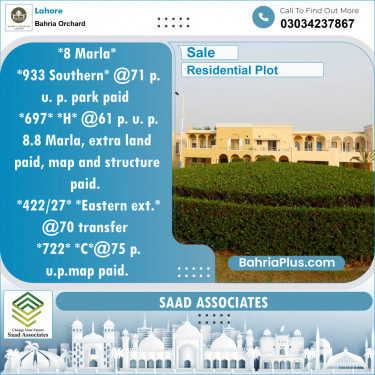 Residential Plot for Sale in Bahria Orchard, Lahore - (BP-136084)