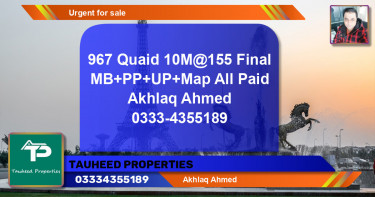Residential Plot for Sale in Bahria Town, Lahore - (BP-136111)