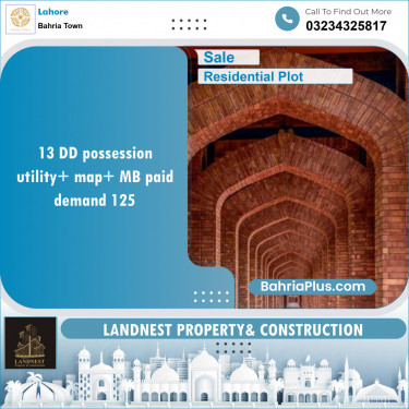 Residential Plot for Sale in Bahria Town, Lahore - (BP-136112)