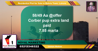 Residential Plot for Sale in Bahria Town, Lahore - (BP-136140)