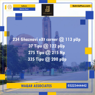 Residential Plot for Sale in Bahria Town, Lahore - (BP-136181)