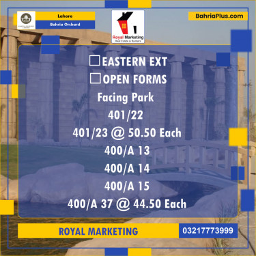 Residential Plot for Sale in Bahria Orchard, Lahore - (BP-136218)