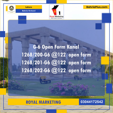 Residential Plot for Sale in Bahria Orchard, Lahore - (BP-136271)