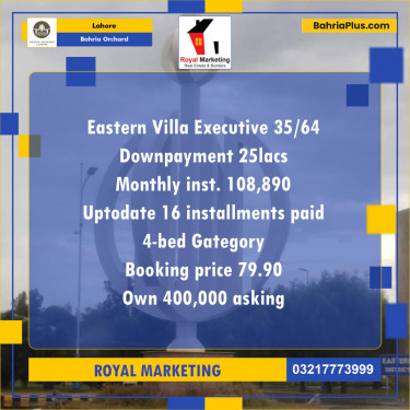 Residential Plot for Sale in Bahria Orchard, Lahore - (BP-136303)