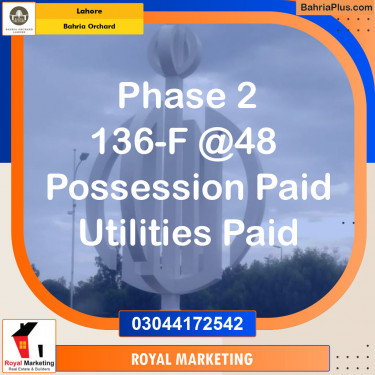 Residential Plot for Sale in Bahria Orchard, Lahore - (BP-136353)