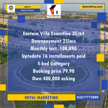 Residential Plot for Sale in Bahria Orchard, Lahore - (BP-136376)