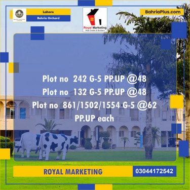 Residential Plot for Sale in Bahria Orchard, Lahore - (BP-136463)