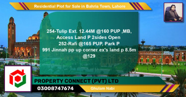 Residential Plot for Sale in Bahria Town, Lahore - (BP-136486)