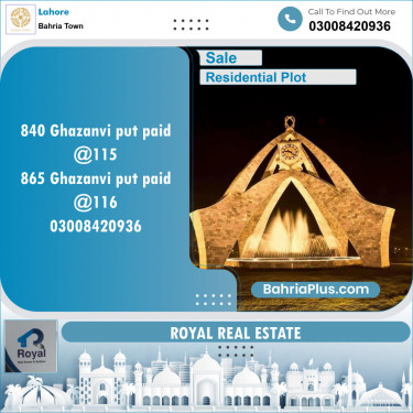Residential Plot for Sale in Bahria Town, Lahore - (BP-136631)