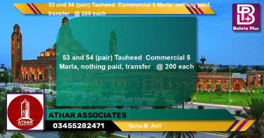 Commercial Plot for Sale in Bahria Town, Lahore - (BP-136689)