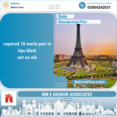 Residential Plot for Sale in Bahria Town, Lahore - (BP-136818)