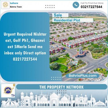 Residential Plot for Sale in Bahria Town, Lahore - (BP-136868)