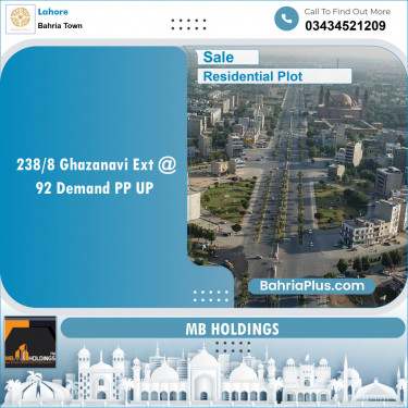 Residential Plot for Sale in Bahria Town, Lahore - (BP-137132)