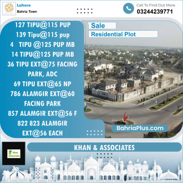 Residential Plot for Sale in Bahria Town, Lahore - (BP-137151)
