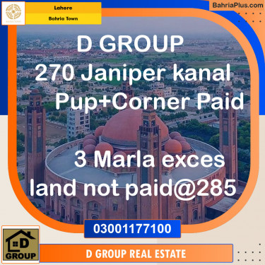 Residential Plot for Sale in Bahria Town, Lahore - (BP-137196)