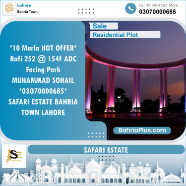 Residential Plot for Sale in Bahria Town, Lahore - (BP-137276)