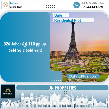 Residential Plot for Sale in Bahria Town, Lahore - (BP-137359)