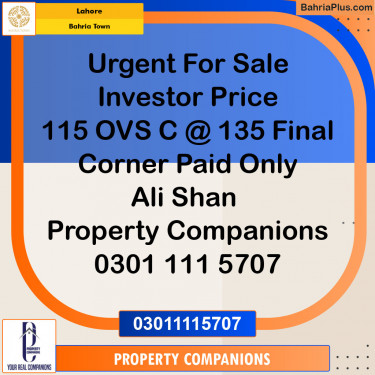 Residential Plot for Sale in Bahria Town, Lahore - (BP-137405)