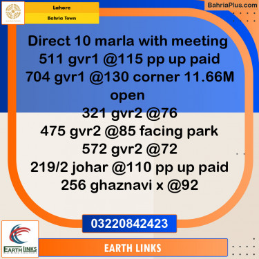 Residential Plot for Sale in Bahria Town, Lahore - (BP-137416)